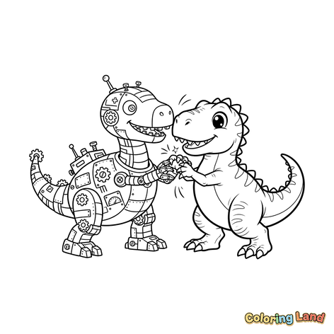 Robotdinosaur og Dino-ven
