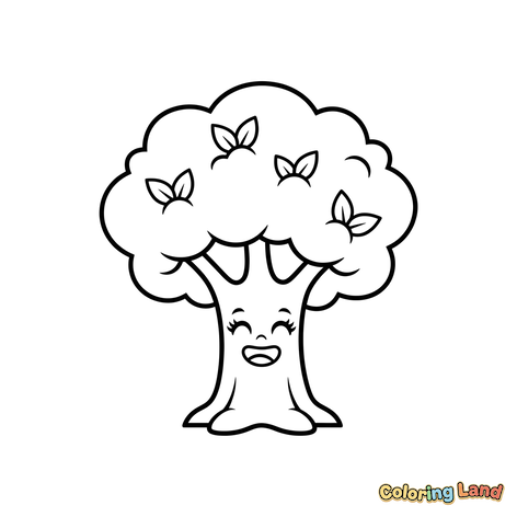 Árbol Feliz y Sonriente