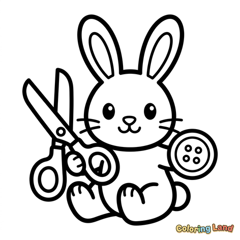 Cute Sewing Bunny