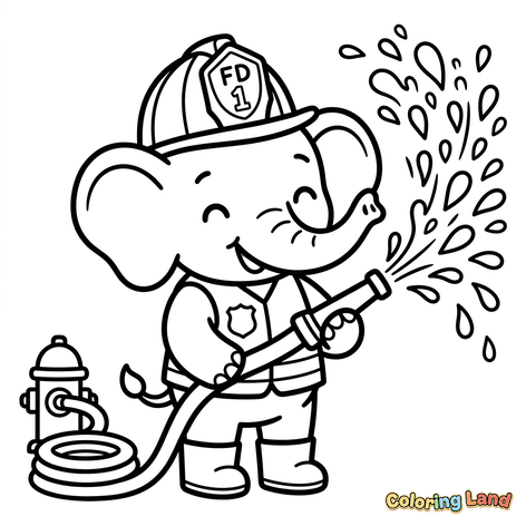 Elefante Bombeiro Corajoso