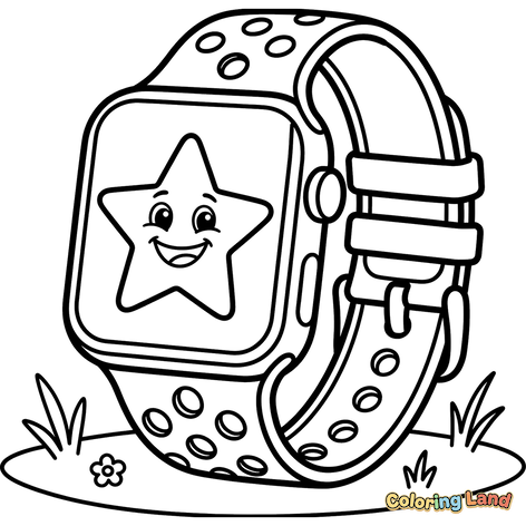 Smartwatch Stella Sorridente sull'Erba