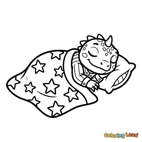 Sleeping Baby Dinosaur
