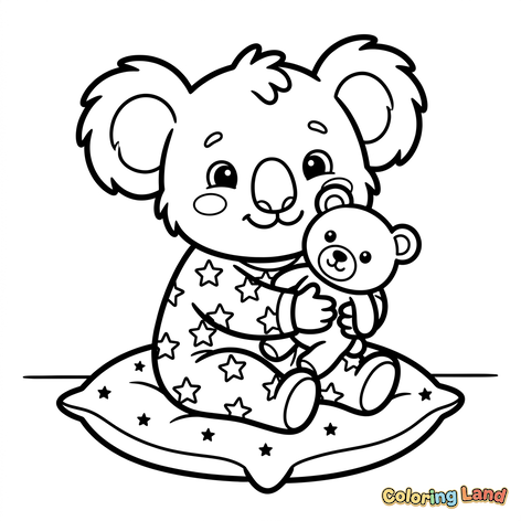 Babykoala met Teddybeer