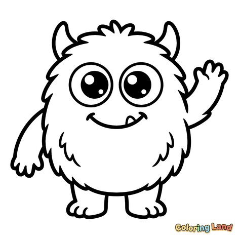 Venligt Fluffy Monster