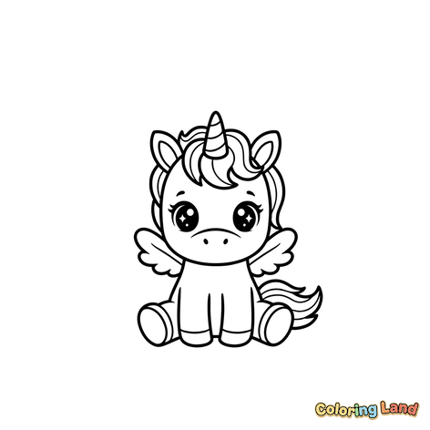 Cute Chibi Pegasus Unicorn