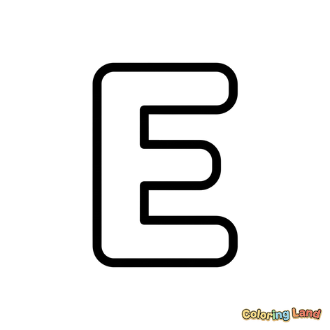 Lettera E Maiuscola per Bambini