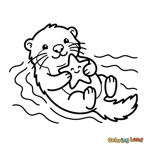 Nutria Linda y su Amiga la Estrella de Mar
