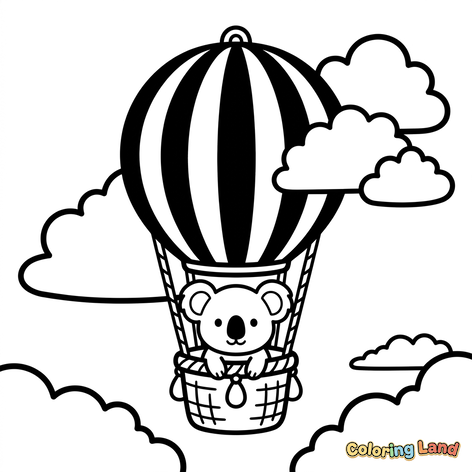Koala di Balon Udara