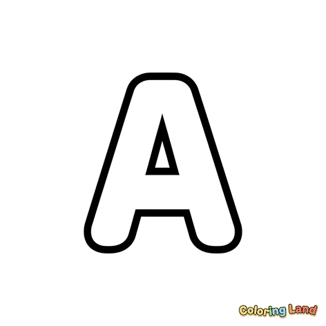 Uppercase Bubble Letter A