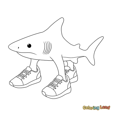 Tralalero Tralala Brainrot Squalo con Scarpe