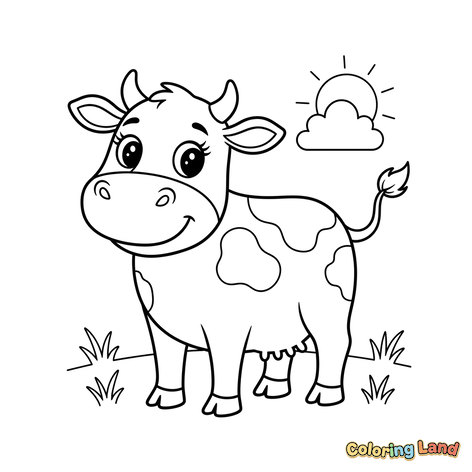 Sapi Perah Ceria di Padang Rumput