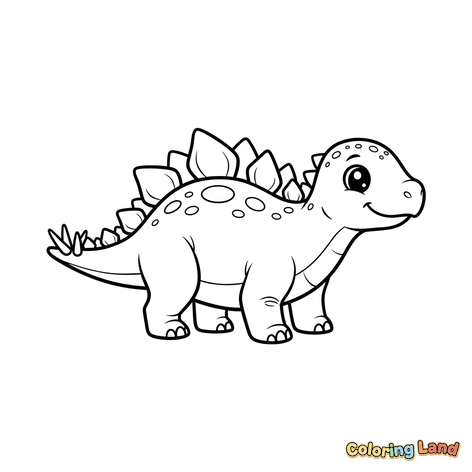 Bedårande Babystegosaurus