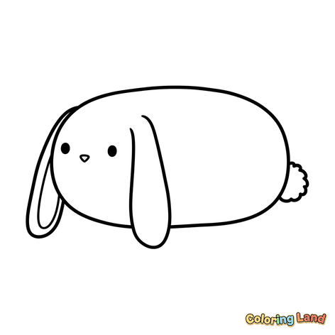 Kelinci Lucu Telinga Terkulai