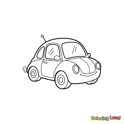 Petualangan Mobil Kecil yang Tersenyum