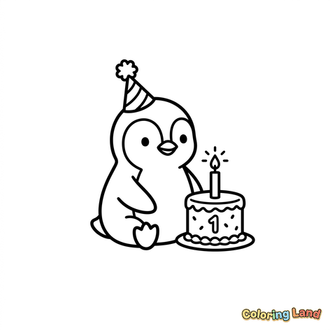 Le premier anniversaire du bébé pingouin