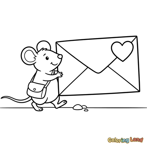 Muis Bezorgt een Liefdesbrief