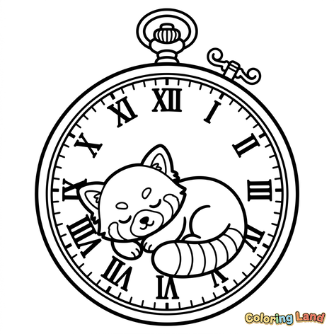 Anak Kucing Tidur di Jam Saku