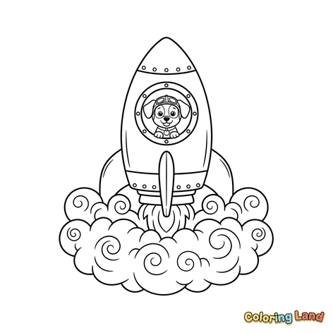 Welpen Raketenstart Abenteuer