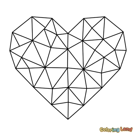 Geometrisk Hjertemønster