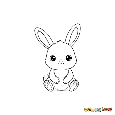 Adorable Conejito Sentado