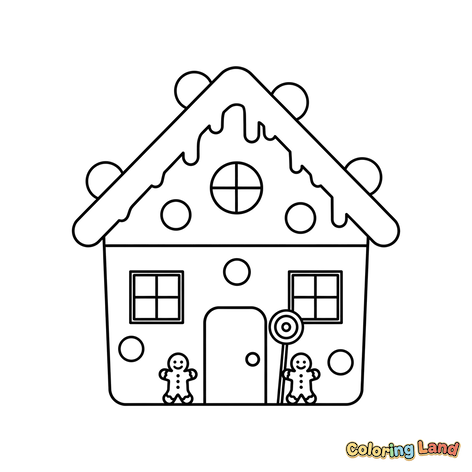 Gingerbread House with Gingerbread Men