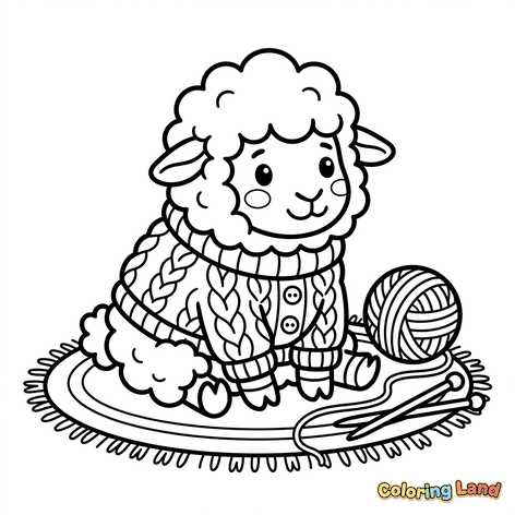 Gemütliches Stricklamm
