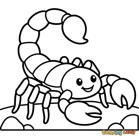 Scorpion Fericit din Desene Animate