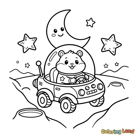 Hamster Astronauta na Lua