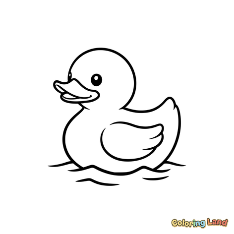 Patito de Goma Flotando Feliz