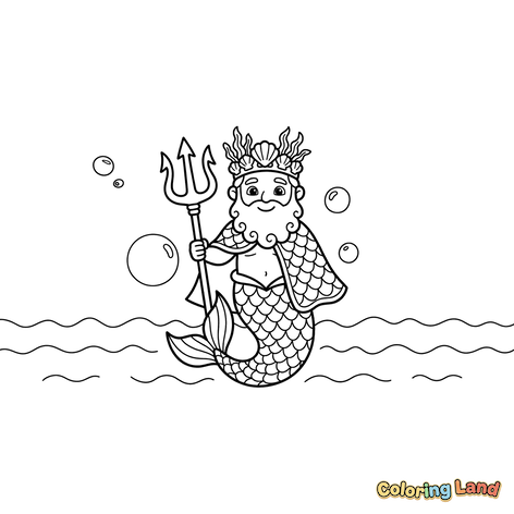 Roi Triton avec Trident