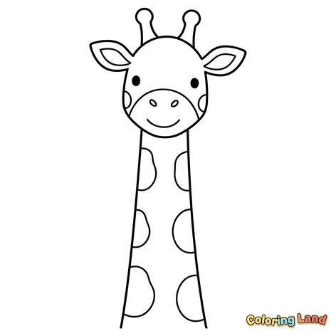 Söt Giraff med Fläckar