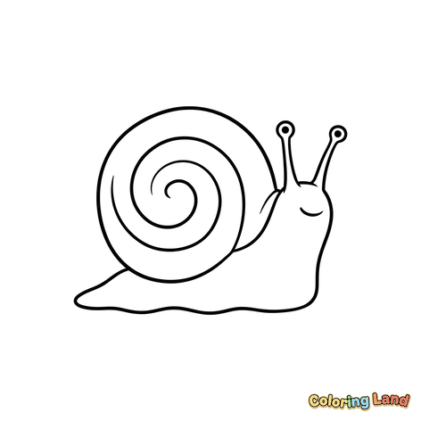 Lumaca Felice con Conchiglia a Spirale