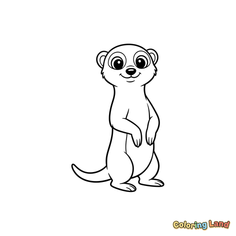 Adorable Suricate Debout