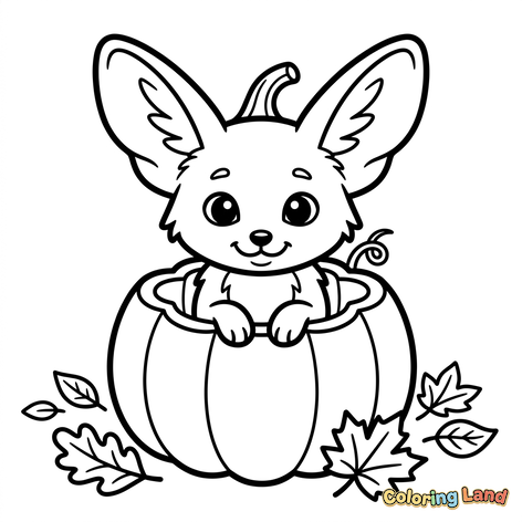 Rubah Fennec Lucu di Dalam Labu