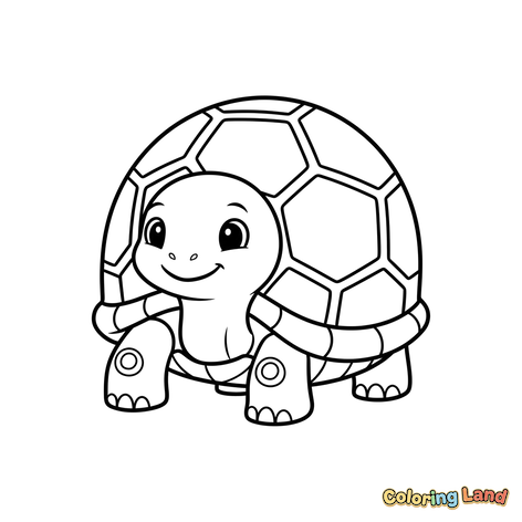 Lächelnde Babyschildkröte