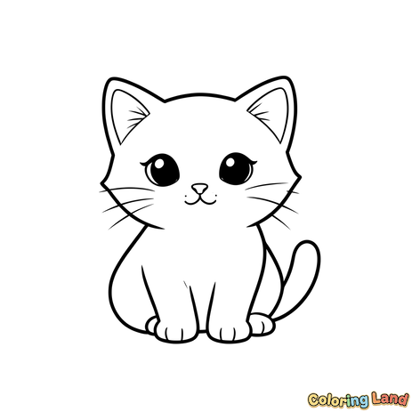 Schattig Zittend Katje