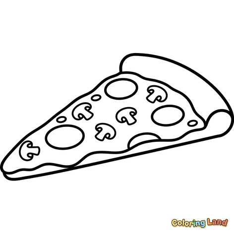 Part de Pizza aux Champignons