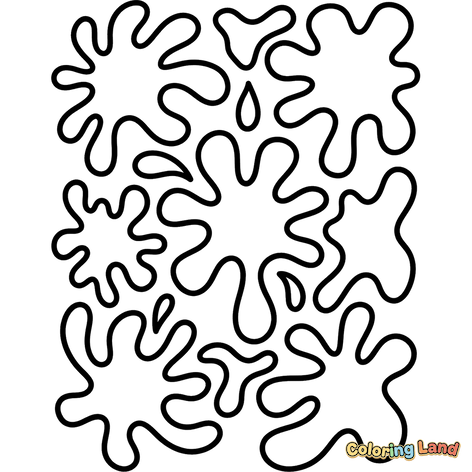 Playful Liquid Splatters and Drops