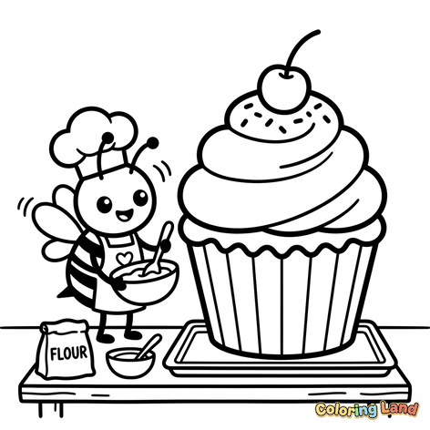 A Abelha Chef e o Cupcake Gigante