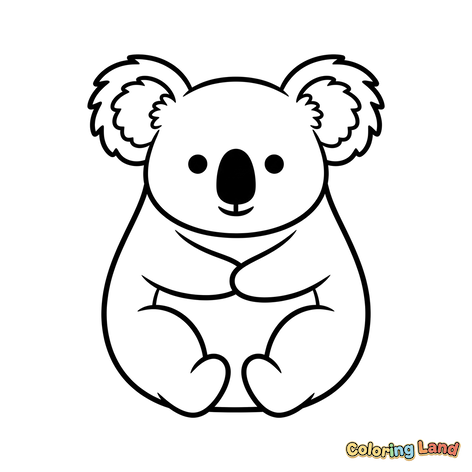 Sød Koala der Sidder