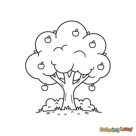 Freundlicher Apfelbaum