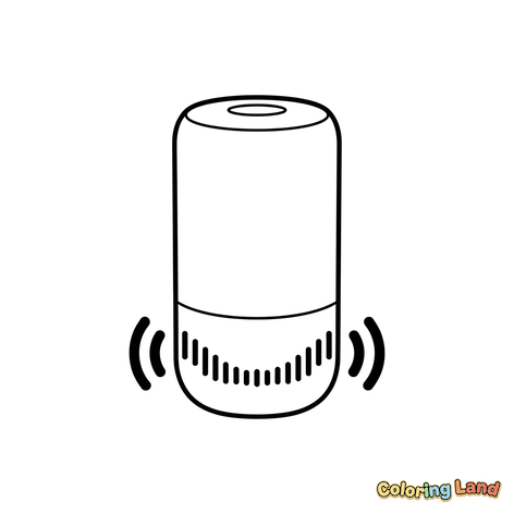 Icono de Altavoz Inteligente con Ondas Sonoras