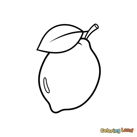 Färsk Citron med Blad