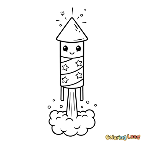 Lancement de Fusée Étoilée Mignonne