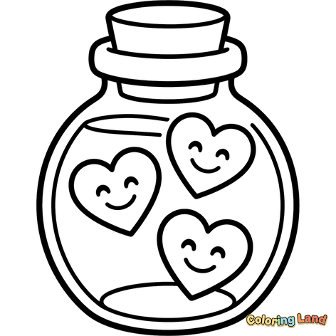 Bottle of Happy Hearts