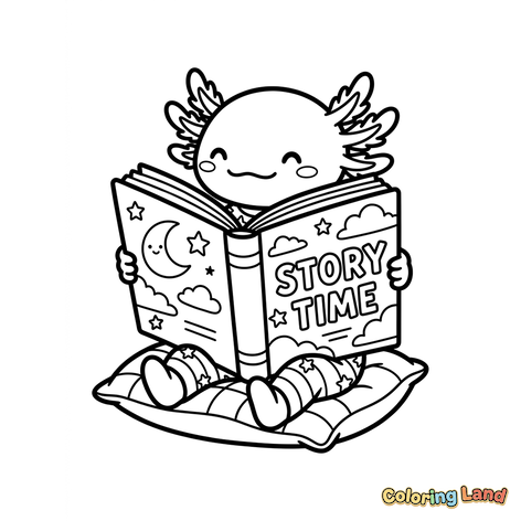 Cute Axolotl Story Time