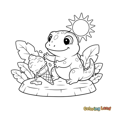 Lindo Lagarto, Helado, Diversión de Verano