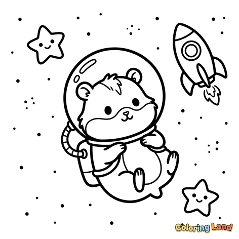 Hámster Astronauta en el Espacio