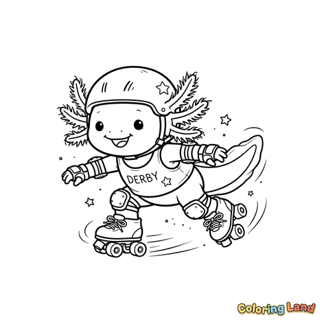Roller Derby Axolotl