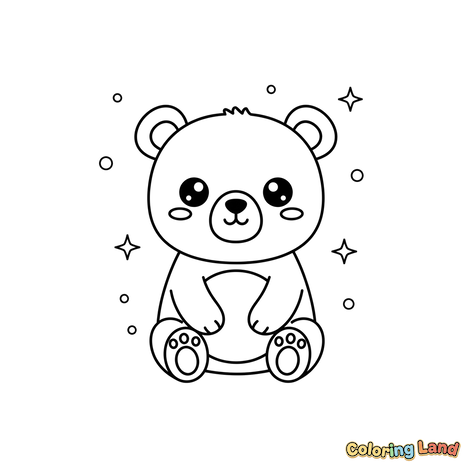 Kawaii Björnunge Gnistrar